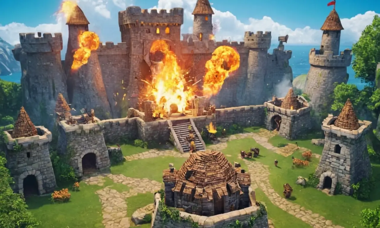 Heroic battle scene